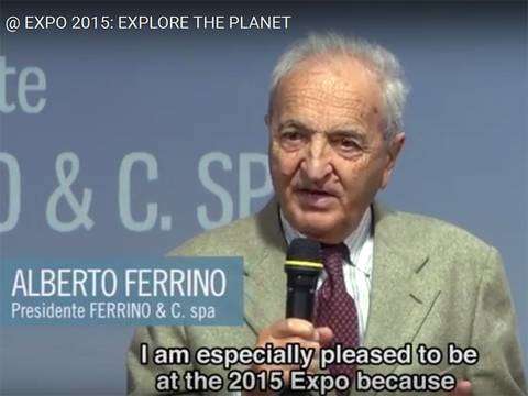 Alberto Ferrino Presidente Ferrino a Expo 2015