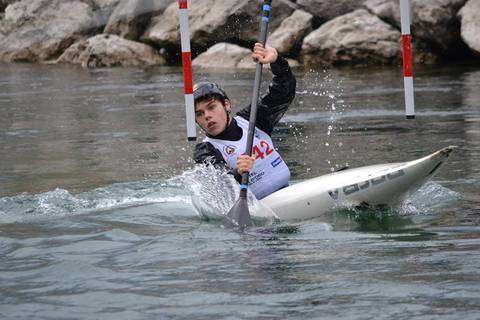 Canoa Slalom a Torbol (foto fb Ivrea Canoa Club)