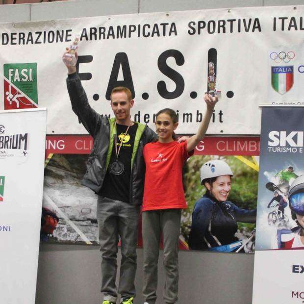 I Campioni Italiani Boulder Gabriele Moroni e Laura Rogora (credit edoardo limonta)