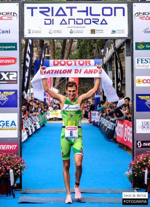 Il francese Montoya vincitore Andora Triathlon 2017 (foto organizzazione)