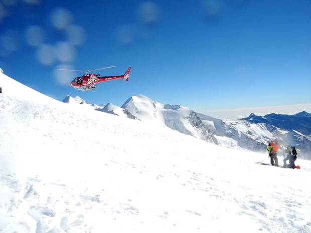 L'Air Zermatt fa la ricerca con il Recco
