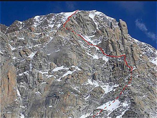La Cresta dell'Innominata al Monte Bianco (foto fb Ueli Steck)