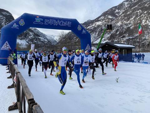 Partenza Campionati Italiani Winter Triathlon Entracque (foto fitri)
