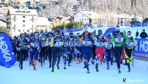 Partenza Winter Triathlon Cogne (foto Berthod organizzazione)