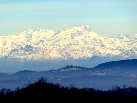 Piemonte dalle colline del Monferrato alla parete est del Monte Rosa
