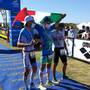 Podio maschile Campionati Italiani Triathlon Medio (foto Fitri)
