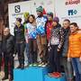 Podio maschile e femminile Campionato Italiano Winter Triathlon
