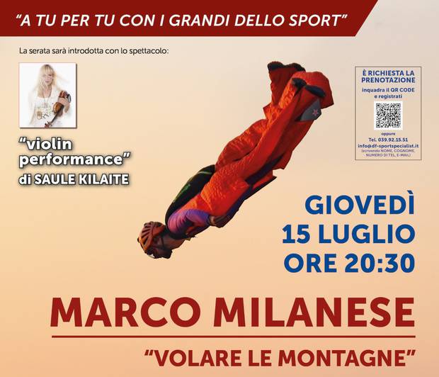 Presentazione df Sport Specialist 15 luglio serata Marco Milanese