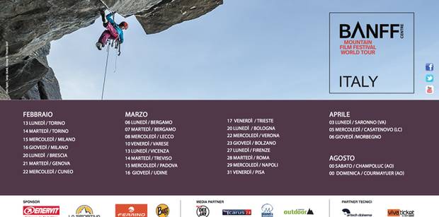 Programma Banff Mountain Film Festival World Tour Italy