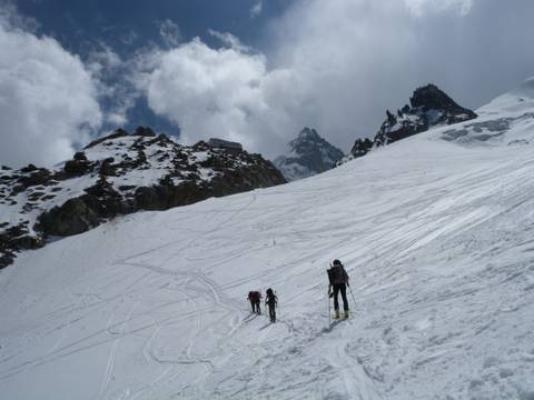 Rifugio dei Grands Mulets sulla via del Monte Bianco