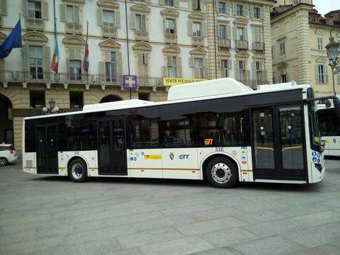 Gli autobus della cinese BYD a Torino. Fonte: GTT.