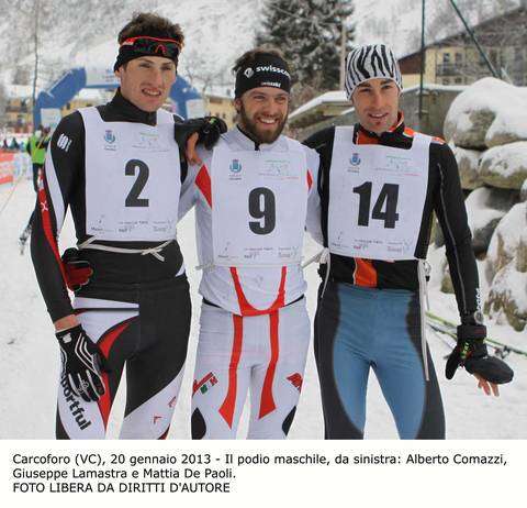 campionato italiano winter triathlon 2013  podio maschile